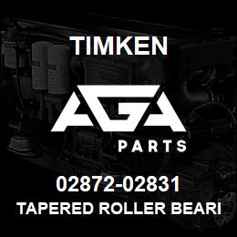 02872-02831 Timken TAPERED ROLLER BEARINGS - TS (TAPERED SINGLE) IMPERIAL | AGA Parts