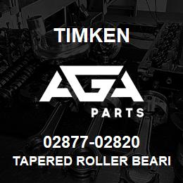 02877-02820 Timken TAPERED ROLLER BEARINGS - TS (TAPERED SINGLE) IMPERIAL | AGA Parts