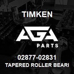 02877-02831 Timken TAPERED ROLLER BEARINGS - TS (TAPERED SINGLE) IMPERIAL | AGA Parts
