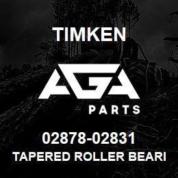 02878-02831 Timken TAPERED ROLLER BEARINGS - TS (TAPERED SINGLE) IMPERIAL | AGA Parts