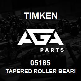 05185 Timken TAPERED ROLLER BEARINGS - SINGLE CUPS - IMPERIAL | AGA Parts