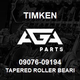 09076-09194 Timken TAPERED ROLLER BEARINGS - TS (TAPERED SINGLE) IMPERIAL | AGA Parts