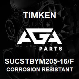 SUCSTBYM205-16/F Timken CORROSION RESISTANT TAPPED BASE HOUSED UNITS - SET SCREW LOCKING | AGA Parts