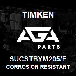 SUCSTBYM205/F Timken CORROSION RESISTANT TAPPED BASE HOUSED UNITS - SET SCREW LOCKING | AGA Parts