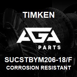 SUCSTBYM206-18/F Timken CORROSION RESISTANT TAPPED BASE HOUSED UNITS - SET SCREW LOCKING | AGA Parts