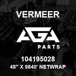104195028 Vermeer 48" X 9840' NETWRAP | AGA Parts