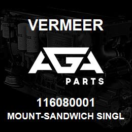 116080001 Vermeer MOUNT-SANDWICH SINGLE STUD | AGA Parts