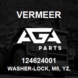 124624001 Vermeer WASHER-LOCK, M8, YZ, DIN 7980,DIA 12.7 , 2.0THICK | AGA Parts