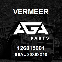 126815001 Vermeer SEAL 30X62X10 | AGA Parts