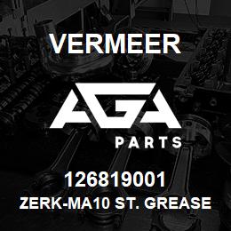 126819001 Vermeer ZERK-MA10 ST. GREASE | AGA Parts