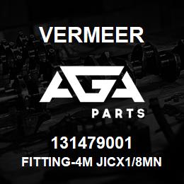 131479001 Vermeer FITTING-4M JICX1/8MNPT 031 ORF | AGA Parts