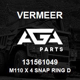 131561049 Vermeer M110 X 4 SNAP RING DIN 472 | AGA Parts