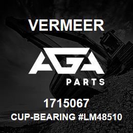 1715067 Vermeer CUP-BEARING #LM48510 | AGA Parts