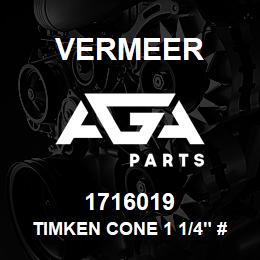 1716019 Vermeer TIMKEN CONE 1 1/4" #14123A | AGA Parts