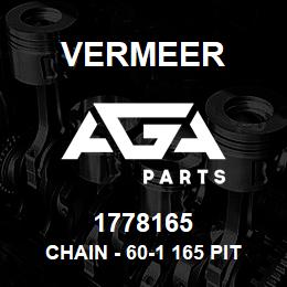 1778165 Vermeer CHAIN - 60-1 165 PITCHES W/CONN. | AGA Parts