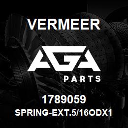 1789059 Vermeer SPRING-EXT.5/16ODX1 7/8 GA 24 | AGA Parts