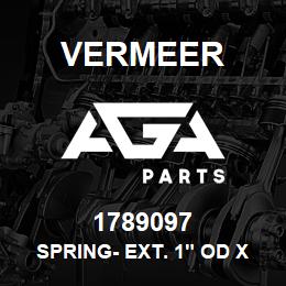 1789097 Vermeer SPRING- EXT. 1" OD X 4 1/2" - 1/8 W. YZ | AGA Parts
