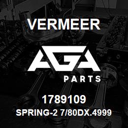 1789109 Vermeer SPRING-2 7/80DX.4999WIRE-38.9 | AGA Parts