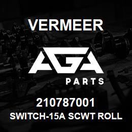 210787001 Vermeer SWITCH-15A SCWT ROLLER .248"PT | AGA Parts