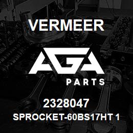 2328047 Vermeer SPROCKET-60BS17HT 1 1/2 - BLACK | AGA Parts