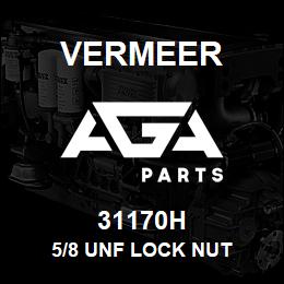 31170H Vermeer 5/8 UNF LOCK NUT | AGA Parts