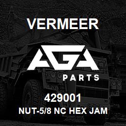 429001 Vermeer NUT-5/8 NC HEX JAM | AGA Parts