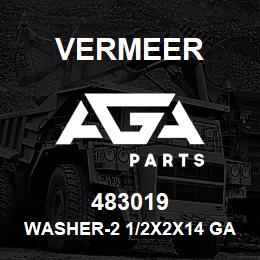 483019 Vermeer WASHER-2 1/2X2X14 GA M.B | AGA Parts