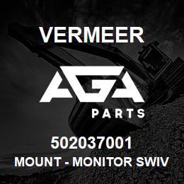502037001 Vermeer MOUNT - MONITOR SWIVEL WEDGE | AGA Parts