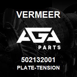 502132001 Vermeer PLATE-TENSION | AGA Parts
