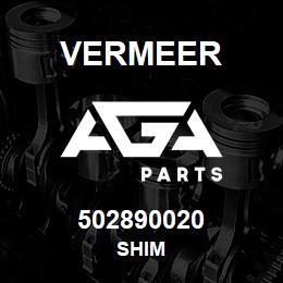 502890020 Vermeer SHIM | AGA Parts