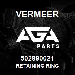 502890021 Vermeer RETAINING RING | AGA Parts