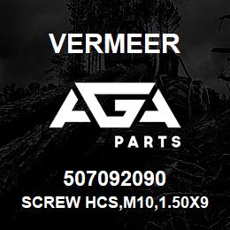 507092090 Vermeer SCREW HCS,M10,1.50X90,8.8,YZ,ISO4014,PT | AGA Parts