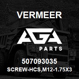 507093035 Vermeer SCREW-HCS,M12-1.75X35,8.8,YZ,ISO4017,FT | AGA Parts