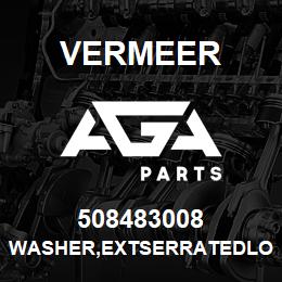 508483008 Vermeer WASHER,EXTSERRATEDLOCK,M8,ZP,DN6798A | AGA Parts