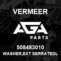 508483010 Vermeer WASHER,EXT SERRATEDLOCK,M10,ZP,DIN6798A | AGA Parts