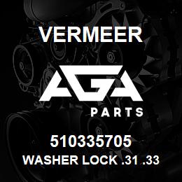 510335705 Vermeer WASHER LOCK .31 .33 X .59 .08 YZ | AGA Parts