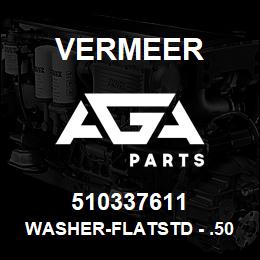 510337611 Vermeer WASHER-FLATSTD - .50-.56X1.38-.11-YZ | AGA Parts