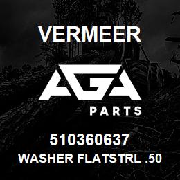 510360637 Vermeer WASHER FLATSTRL .50 .53X1.50 .19 YZ | AGA Parts