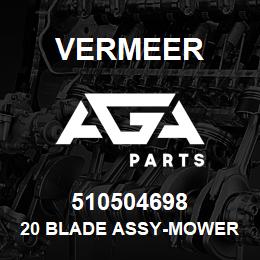 510504698 Vermeer 20 BLADE ASSY-MOWER DISC CCW ROT. | AGA Parts