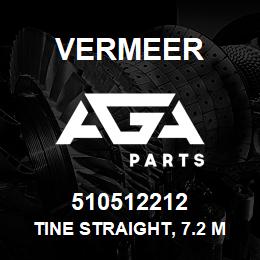 510512212 Vermeer TINE STRAIGHT, 7.2 MM | AGA Parts