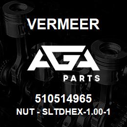 510514965 Vermeer NUT - SLTDHEX-1.00-14 X .53 PLN | AGA Parts