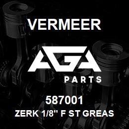 587001 Vermeer ZERK 1/8" F ST GREASE | AGA Parts