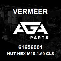 61656001 Vermeer NUT-HEX M10-1.50 CL8 YZ D934 | AGA Parts