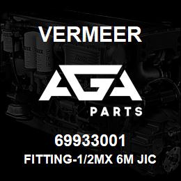 69933001 Vermeer FITTING-1/2MX 6M JIC STR. | AGA Parts