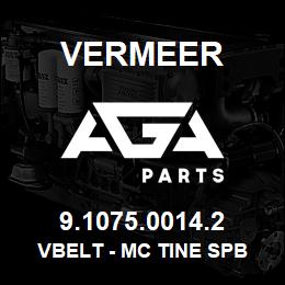 9.1075.0014.2 Vermeer VBELT - MC TINE SPB 1800 | AGA Parts