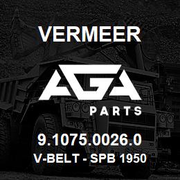 9.1075.0026.0 Vermeer V-BELT - SPB 1950 | AGA Parts
