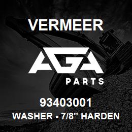 93403001 Vermeer WASHER - 7/8" HARDEN ASTM A325 | AGA Parts