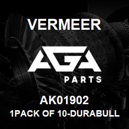 AK01902 Vermeer 1PACK OF 10-DURABULL, FITS 1.00" HOOP (1-39) | AGA Parts