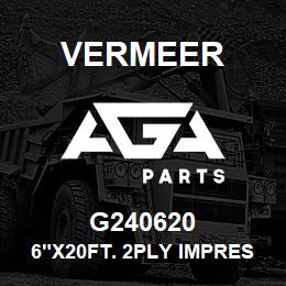G240620 Vermeer 6"X20FT. 2PLY IMPRESSION | AGA Parts