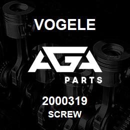 2000319 Vogele SCREW | AGA Parts